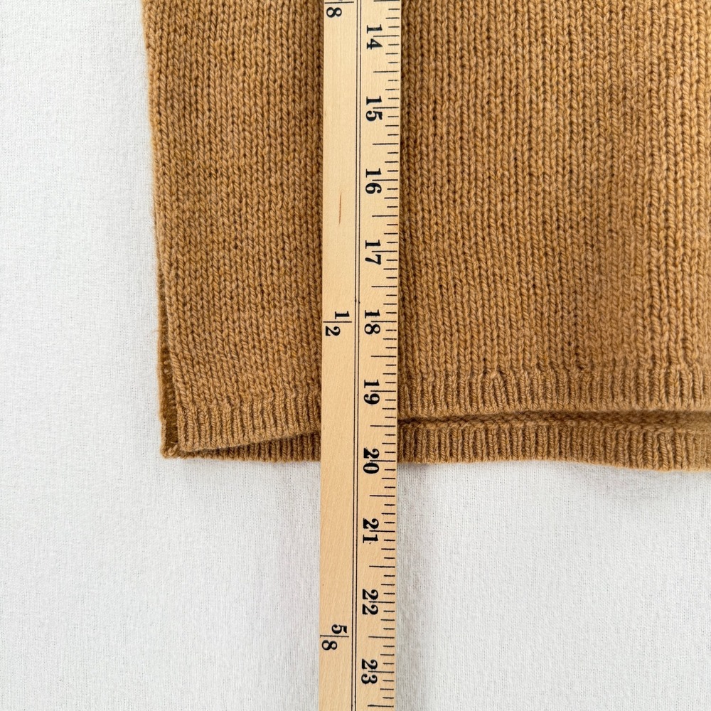 THE ROW Giselle Cashmere Turleneck Sweater Womens Medium Camel Brown Sleeveless - Picture 14 of 16